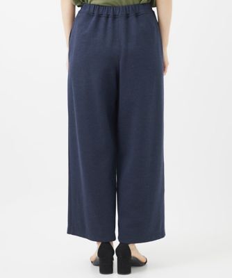 デニムジャージーセミワイドパンツ
