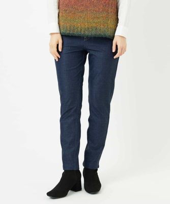 ＜GIANNI LO GIUDICE(Women/小さいサイズ)＞［リバーシブル］デニムリバーツイードプリントパンツ