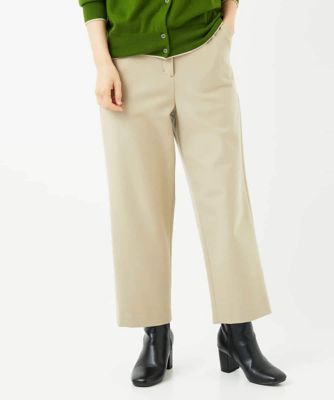 GIANNI LO GIUDICE(Women/小さいサイズ)/ジャンニロジュディチェ [4色展開]両面起毛2WAYストレッチワイドストレートパンツ 82ベージュ パンツ・ズボン【三越伊勢丹/公式】