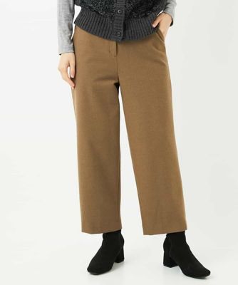 4色展開］両面起毛2WAYストレッチワイドストレートパンツ