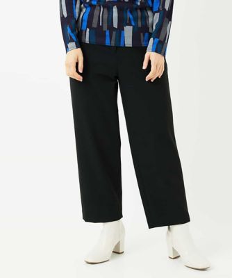 4色展開］両面起毛2WAYストレッチワイドストレートパンツ