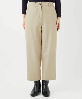 4色展開］両面起毛2WAYストレッチワイドストレートパンツ