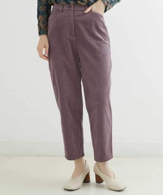 ＜GIANNI LO GIUDICE(Women/小さいサイズ)＞別珍ストレッチテーパードパンツ