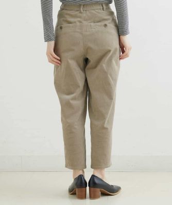 別珍ストレッチテーパードパンツ