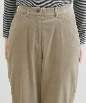 別珍ストレッチテーパードパンツ