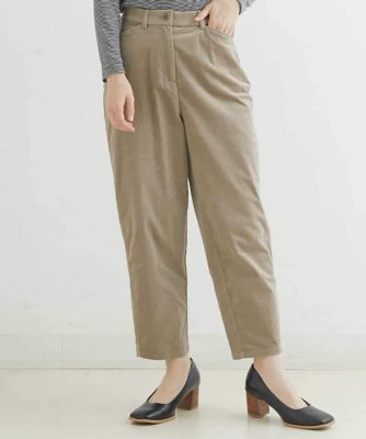 別珍ストレッチテーパードパンツ