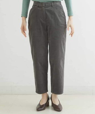 別珍ストレッチテーパードパンツ