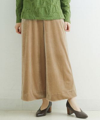 ＜GIANNI LO GIUDICE(Women/小さいサイズ)＞［日本製］ベロアワイドパンツ
