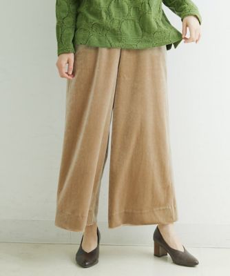 日本製］ベロアワイドパンツ | GIANNI LO GIUDICE(Women/小さいサイズ