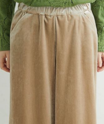 ［日本製］ベロアワイドパンツ