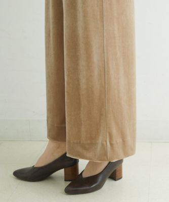 ［日本製］ベロアワイドパンツ
