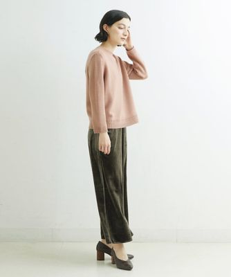 ［日本製］ベロアワイドパンツ