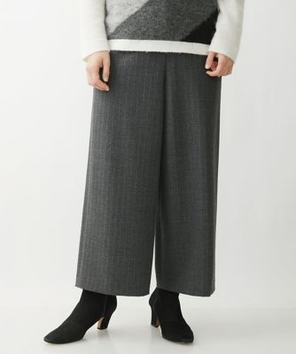 ＜GIANNI LO GIUDICE(Women/小さいサイズ)＞［両面起毛］ヘリンボンストライプパンツ