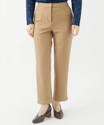 ［日本製］ファーボンディング裏起毛ストレートパンツ