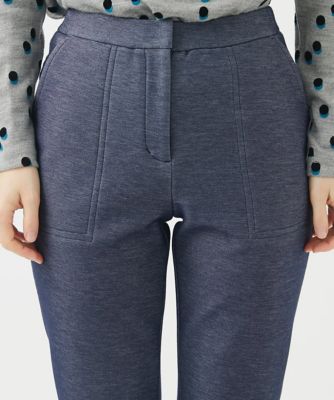 ［日本製］ファーボンディング裏起毛ストレートパンツ