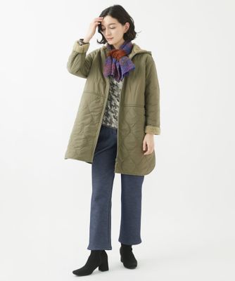 ［日本製］ファーボンディング裏起毛ストレートパンツ