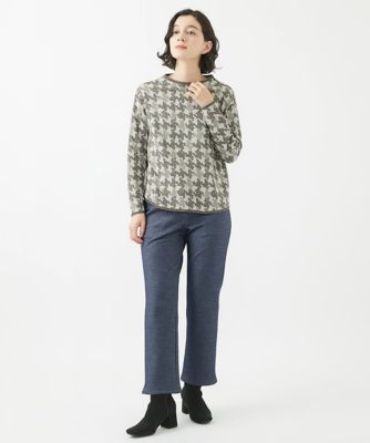 ［日本製］ファーボンディング裏起毛ストレートパンツ