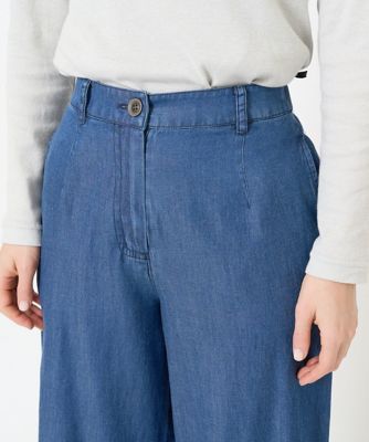 フリクションデニムワイドパンツ