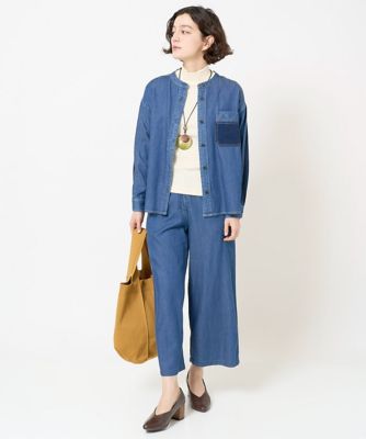 フリクションデニムワイドパンツ