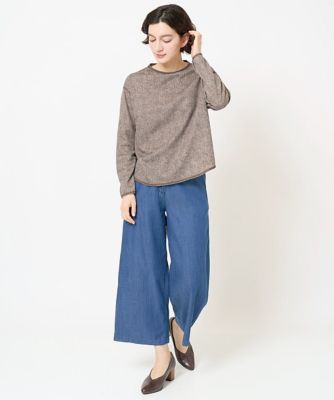 フリクションデニムワイドパンツ