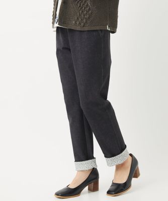 ［日本製］デニムレースプリントパンツ