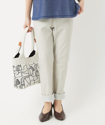 ［日本製］デニムレースプリントパンツ