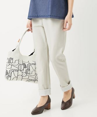 ［日本製］デニムレースプリントパンツ