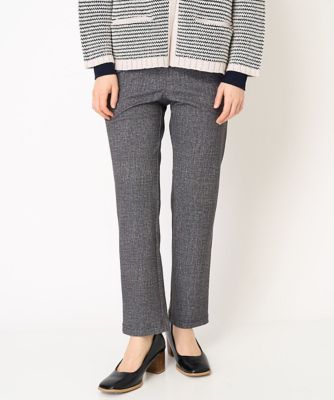 デニム調プリントハイテンションストレッチパンツ