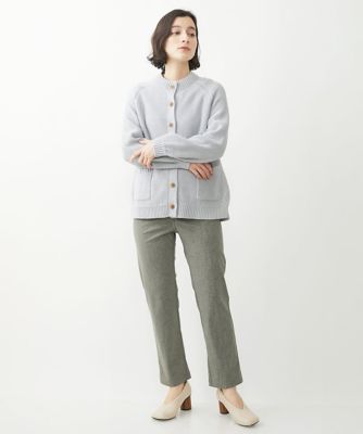 ［日本製］レース柄プリントハイテンションストレッチパンツ