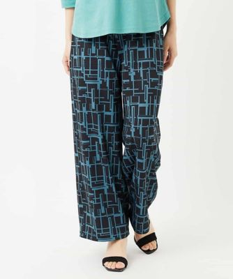 ＜GIANNI LO GIUDICE(Women/小さいサイズ)＞［リバーシブル］デジタル幾何デニムプリントパンツ