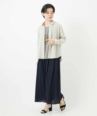 強撚ピケワイドパンツ