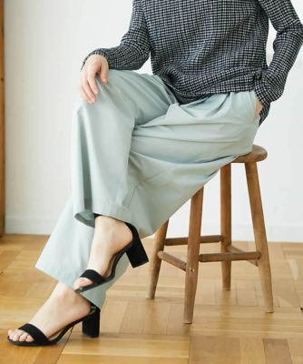 ＜GIANNI LO GIUDICE(Women/小さいサイズ)＞ポリエステルコットングログランパンツ