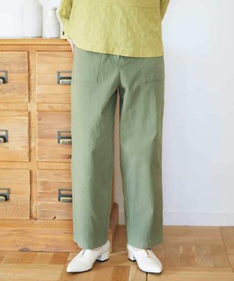 ＜GIANNI LO GIUDICE(Women/小さいサイズ)＞［セットアップ対応］コットンナチュラルワッシャーベイカーパンツ