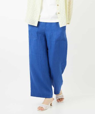 ＜GIANNI LO GIUDICE(Women/小さいサイズ)＞カラーリネン製品洗いパンツ