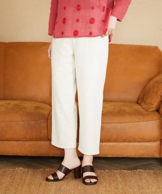 日本製］リネンミックスシャンブレーストレッチパンツ | GIANNI LO