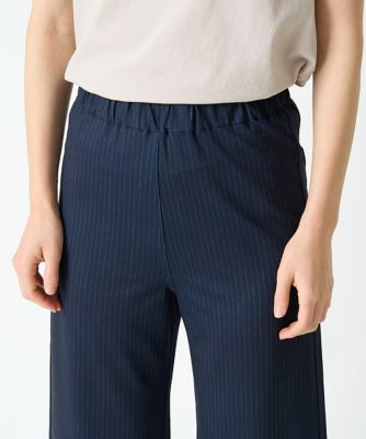 ［リバーシブル］ストライプ柄ワイドストレートパンツ
