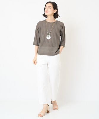 日本製］ハイストレッチジャガードテーパードパンツ | GIANNI LO