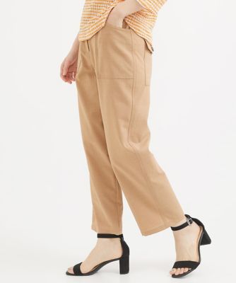 日本製］麻調ツイルベイカーパンツ | GIANNI LO GIUDICE(Women/小さい