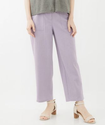 ＜GIANNI LO GIUDICE(Women/小さいサイズ)＞［日本製］麻調ツイルベイカーパンツ