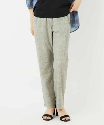 GIANNI LO GIUDICE(Women/小さいサイズ)/ジャンニロジュディチェ [3サイズ展開]ぼかし調チェック柄ハイテンションストレッチパンツ