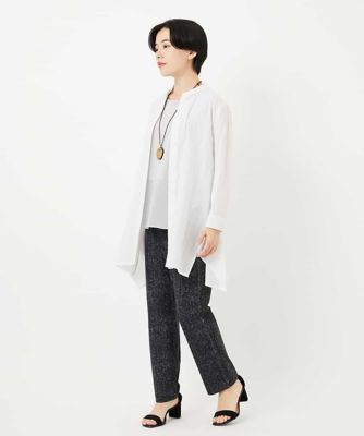 ［３サイズ展開］ぼかし調チェック柄ハイテンションストレッチパンツ