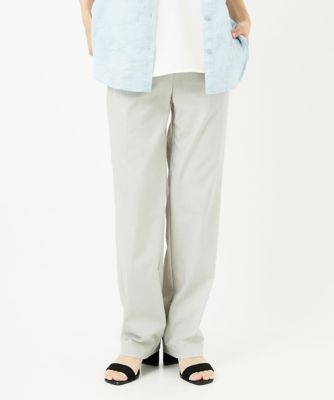 ＜GIANNI LO GIUDICE(Women/小さいサイズ)＞コットンリネンストレッチストレートパンツ