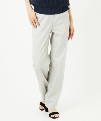 ジャンニ・ロ・ジュディチェ（GIANNI LO GIUDICE）/コットンリネンストレッチストレートパンツ コットンリネンストレッチストレートパンツ | GIANNI LO GIUDICE(Women