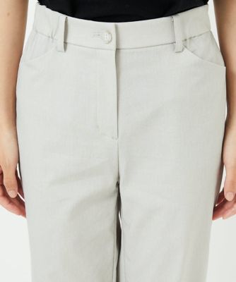 コットンリネンストレッチストレートパンツ | GIANNI LO GIUDICE(Women