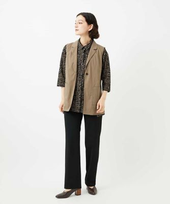 22AW定価3万　GIANNI LO GIUDICE エコレザーストレートパンツ 22AW定価3万 GIANNI LO GIUDICE エコレザーストレートパンツ