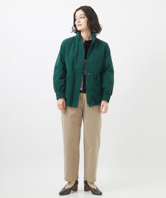 顔料染めコットンストレッチテーパードパンツ