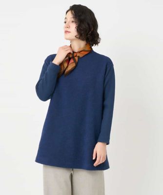 ＜GIANNI LO GIUDICE(Women/小さいサイズ)＞コットンスラブインレーチュニックカットソー