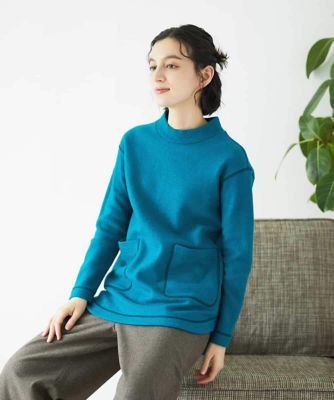 ＜GIANNI LO GIUDICE(Women/小さいサイズ)＞［日本製］ウールマイクロループスクランブル編みチュニックカットソー