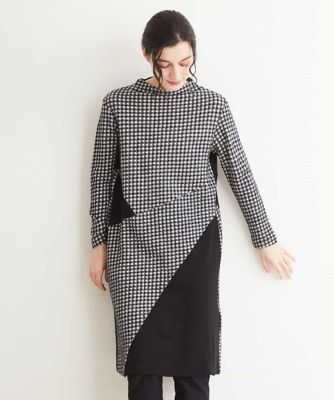洗える 日本製 ウールギンガムチェックワンピース 三越伊勢丹オンラインストア 公式
