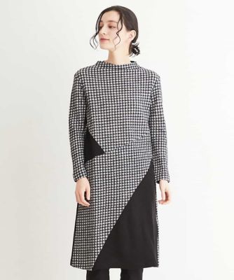 洗える 日本製 ウールギンガムチェックワンピース 三越伊勢丹オンラインストア 公式